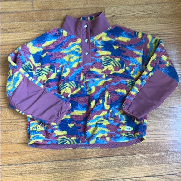 The North Face Multicolor Fleece Snap Pullover Jacket - Picture 1 of 6